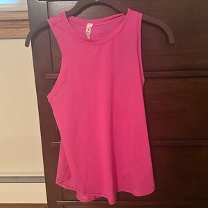 Lululemon Hot pink, high neck tank- size 2